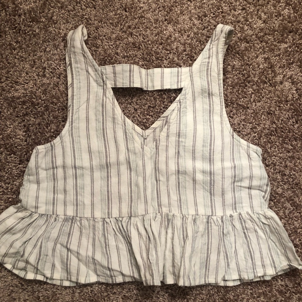 Peplum crop XS tank